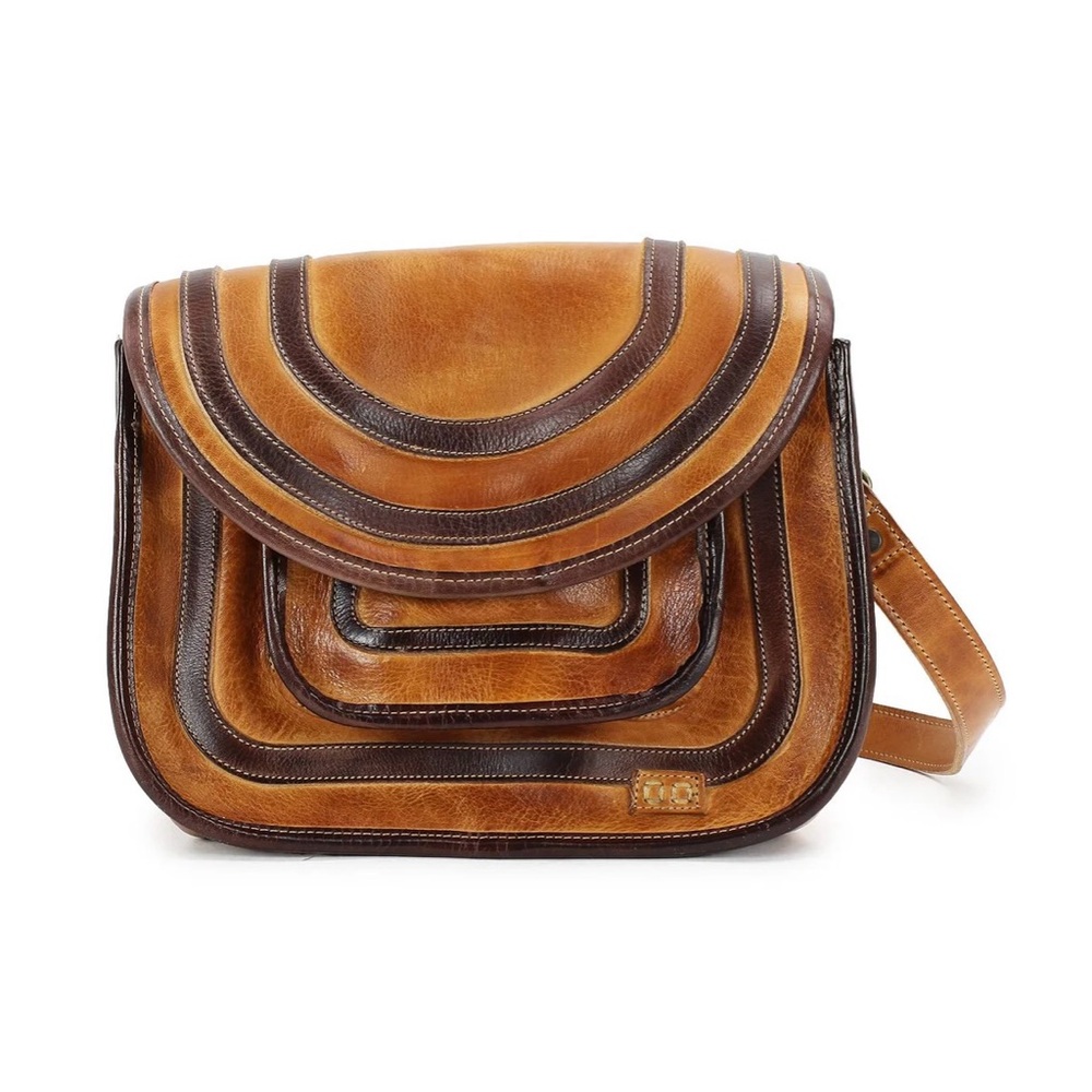 Brown and Tan Leather Women's Bag